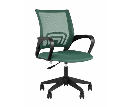 Кресло офисное TopChairs ST-Basic сетка/ткань зеленый | Интернет магазин мебели и декора LifeDekor