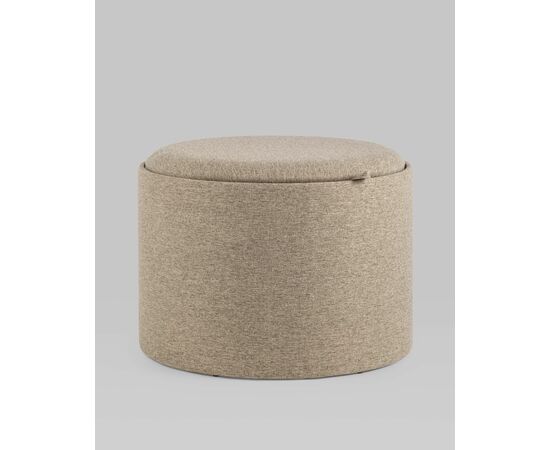 Пуф-столик с ящиком Хюгге L рогожка бежевый, изображение 2 | Интернет магазин мебели и декора LifeDekor