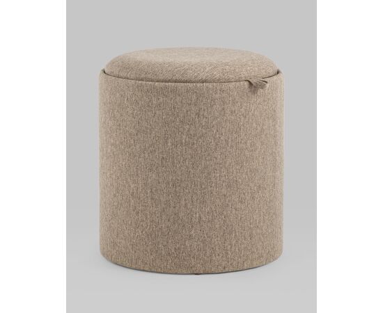 Пуф-столик с ящиком Хюгге S рогожка бежевый, изображение 2 | Интернет магазин мебели и декора LifeDekor