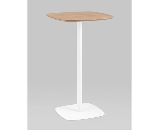 Стол барный Form 60*60 светлое дерево/белый, изображение 2 | Интернет магазин мебели и декора LifeDekor