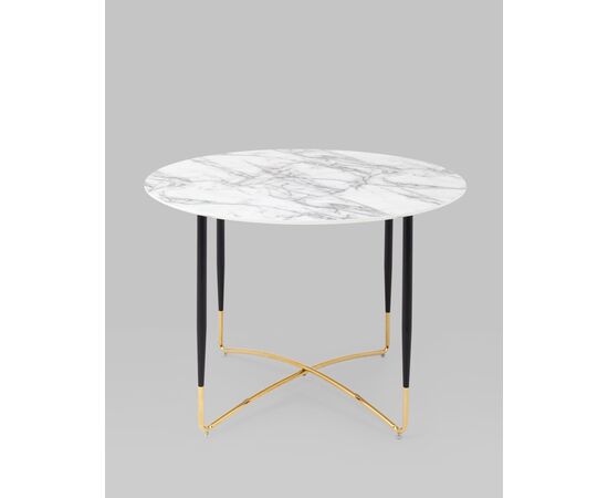 Стол обеденный Даймакс 110*110 белый мрамор, изображение 8 | Интернет магазин мебели и декора LifeDekor