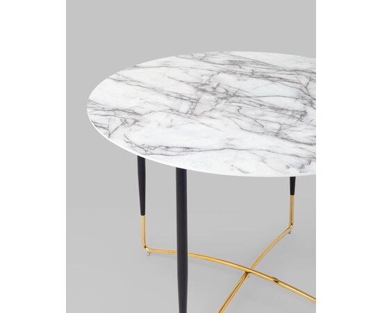 Стол обеденный Даймакс 110*110 белый мрамор, изображение 9 | Интернет магазин мебели и декора LifeDekor