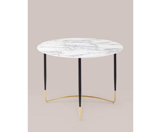 Стол обеденный Даймакс 110*110 белый мрамор, изображение 7 | Интернет магазин мебели и декора LifeDekor