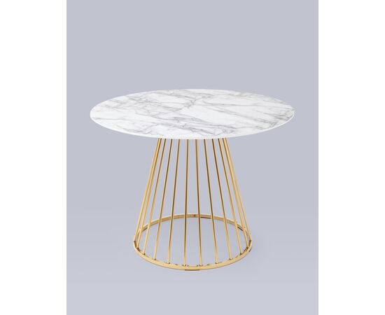 Стол обеденный Ливерпуль 110*110 белый мрамор, изображение 12 | Интернет магазин мебели и декора LifeDekor