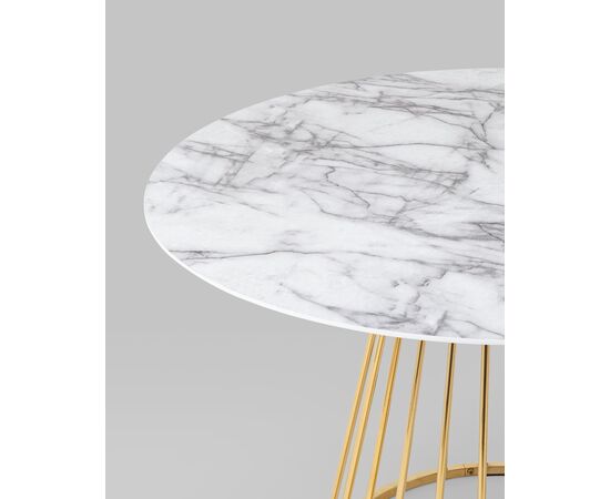 Стол обеденный Ливерпуль 110*110 белый мрамор, изображение 13 | Интернет магазин мебели и декора LifeDekor