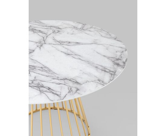 Стол обеденный Ливерпуль 110*110 белый мрамор, изображение 15 | Интернет магазин мебели и декора LifeDekor