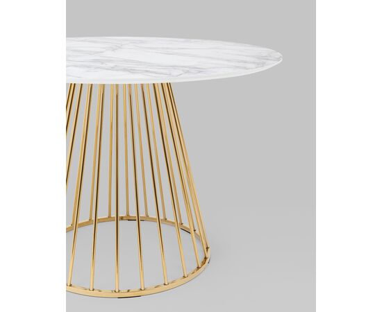 Стол обеденный Ливерпуль 110*110 белый мрамор, изображение 14 | Интернет магазин мебели и декора LifeDekor