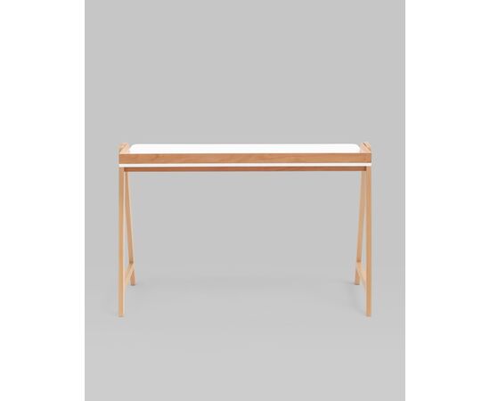 Стол письменный Pyramid 118*53 белый/светлое дерево, изображение 9 | Интернет магазин мебели и декора LifeDekor