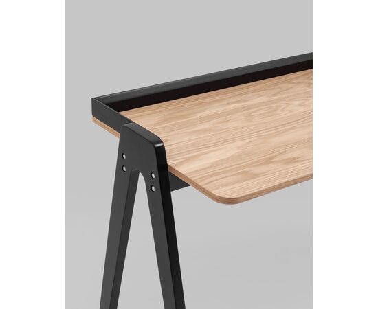 Стол письменный Pyramid 118*53 светлое дерево/черный, изображение 10 | Интернет магазин мебели и декора LifeDekor