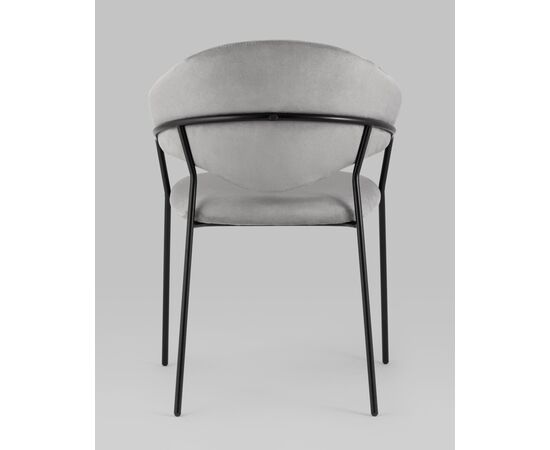 Стул Алексис искусственная замша серый, изображение 5 | Интернет магазин мебели и декора LifeDekor