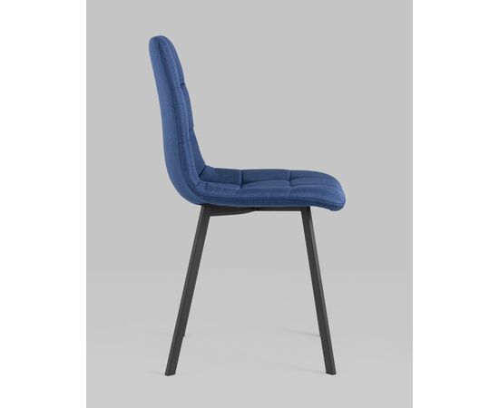 Стул Chilly рогожка темно-синий, изображение 4 | Интернет магазин мебели и декора LifeDekor