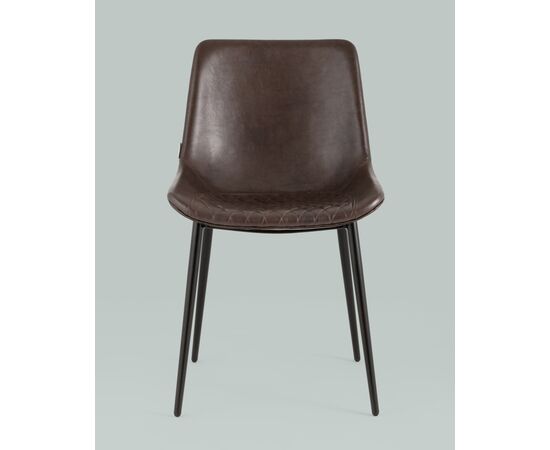 Стул Деймон экокожа коричневый, изображение 3 | Интернет магазин мебели и декора LifeDekor