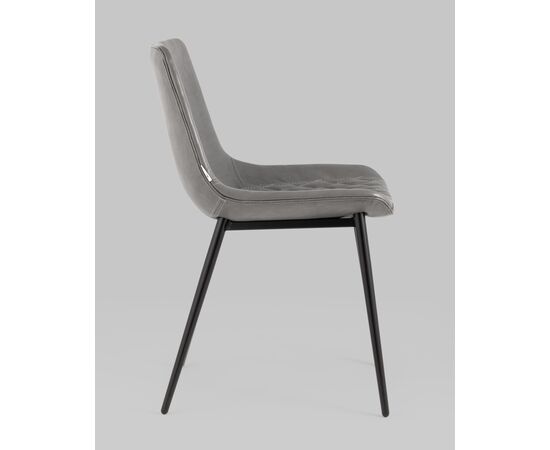 Стул Деймон экокожа серый, изображение 4 | Интернет магазин мебели и декора LifeDekor