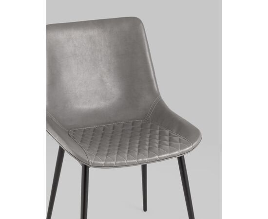 Стул Деймон экокожа серый, изображение 8 | Интернет магазин мебели и декора LifeDekor