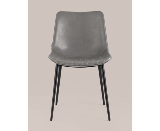 Стул Деймон экокожа серый, изображение 3 | Интернет магазин мебели и декора LifeDekor