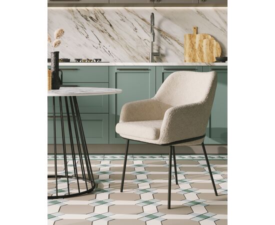 Стул Кози ткань букле молочный, изображение 3 | Интернет магазин мебели и декора LifeDekor