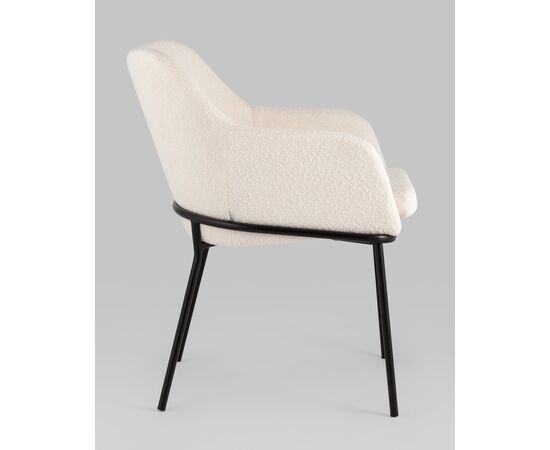 Стул Кози ткань букле молочный, изображение 6 | Интернет магазин мебели и декора LifeDekor