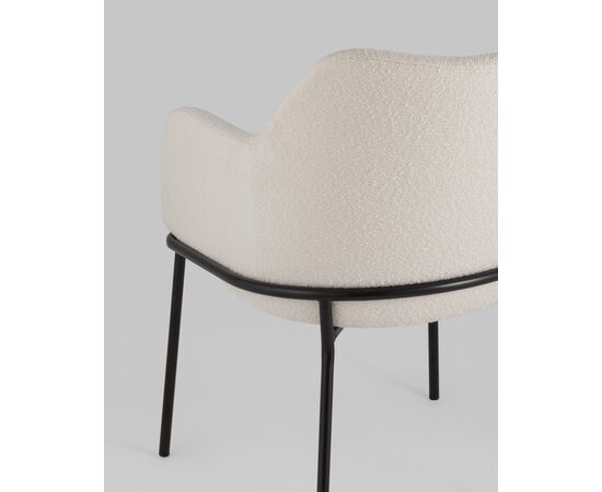 Стул Кози ткань букле молочный, изображение 9 | Интернет магазин мебели и декора LifeDekor