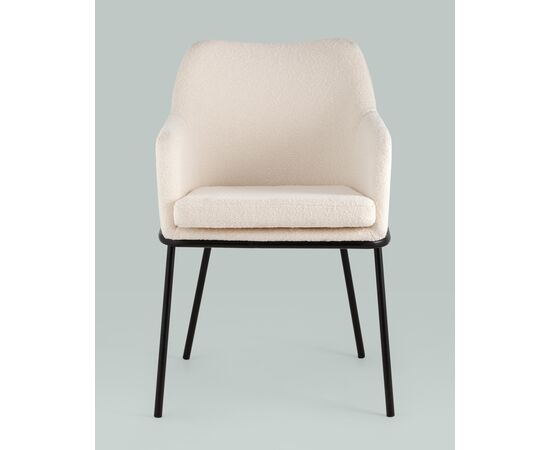 Стул Кози ткань букле молочный, изображение 5 | Интернет магазин мебели и декора LifeDekor