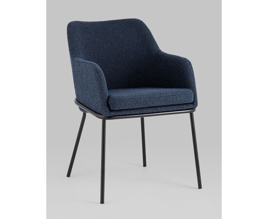 Стул Кози ткань букле синий, изображение 2 | Интернет магазин мебели и декора LifeDekor