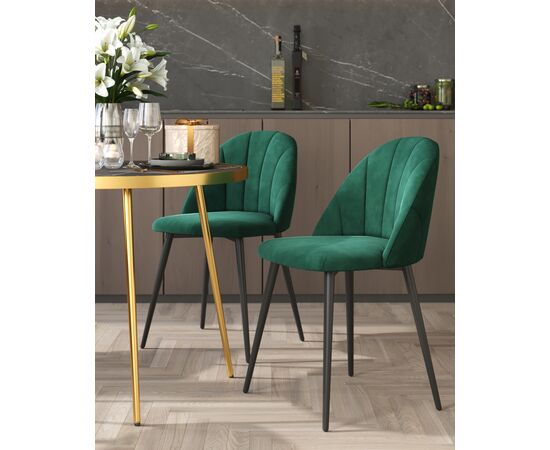 Стул Логан NEW велюр зеленый, изображение 5 | Интернет магазин мебели и декора LifeDekor