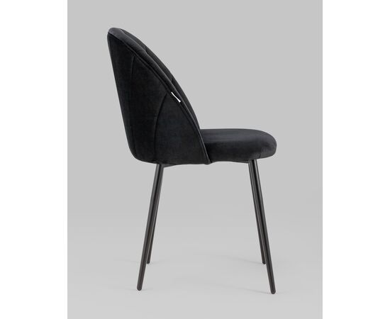 Стул Логан NEW велюр черный, изображение 6 | Интернет магазин мебели и декора LifeDekor