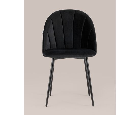 Стул Логан NEW велюр черный, изображение 5 | Интернет магазин мебели и декора LifeDekor