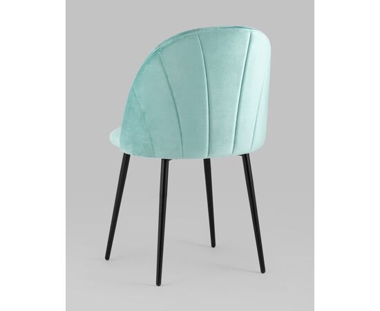 Стул Логан NEW велюр пыльно-голубой, изображение 8 | Интернет магазин мебели и декора LifeDekor