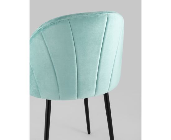 Стул Логан NEW велюр пыльно-голубой, изображение 9 | Интернет магазин мебели и декора LifeDekor