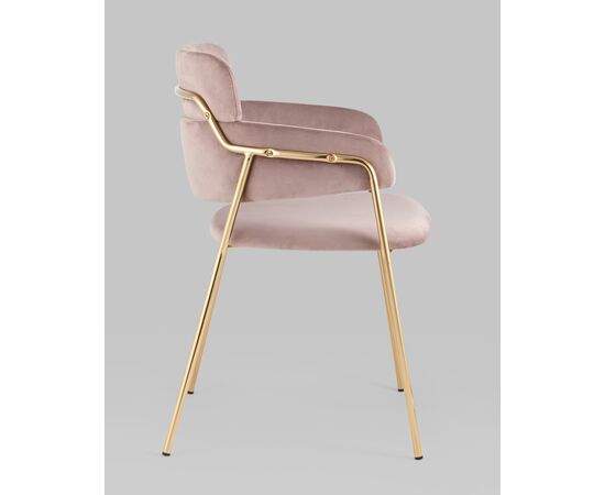Стул Полин велюр розовый, изображение 6 | Интернет магазин мебели и декора LifeDekor