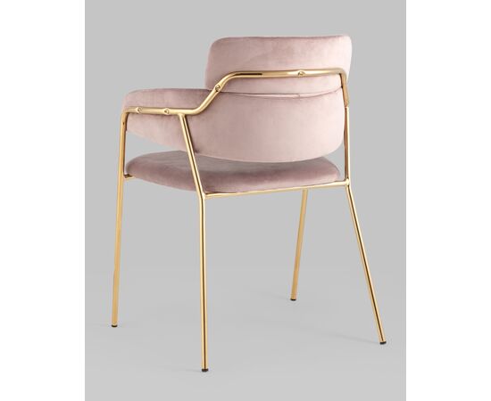 Стул Полин велюр розовый, изображение 8 | Интернет магазин мебели и декора LifeDekor
