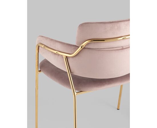 Стул Полин велюр розовый, изображение 9 | Интернет магазин мебели и декора LifeDekor
