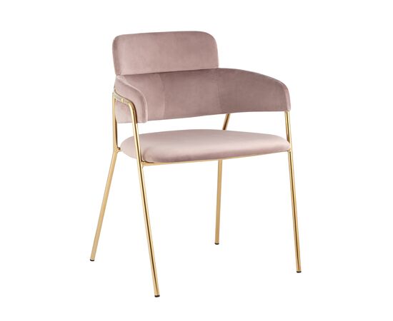 Стул Полин велюр розовый | Интернет магазин мебели и декора LifeDekor