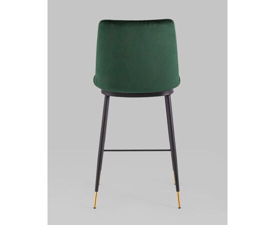 Стул полубарный Мелисса велюр зеленый, изображение 5 | Интернет магазин мебели и декора LifeDekor