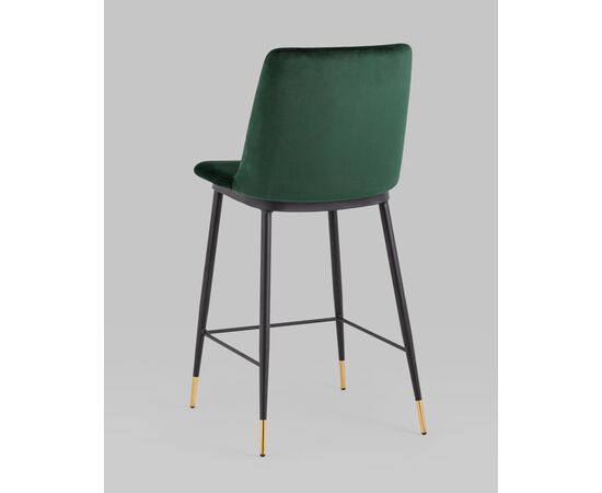 Стул полубарный Мелисса велюр зеленый, изображение 6 | Интернет магазин мебели и декора LifeDekor
