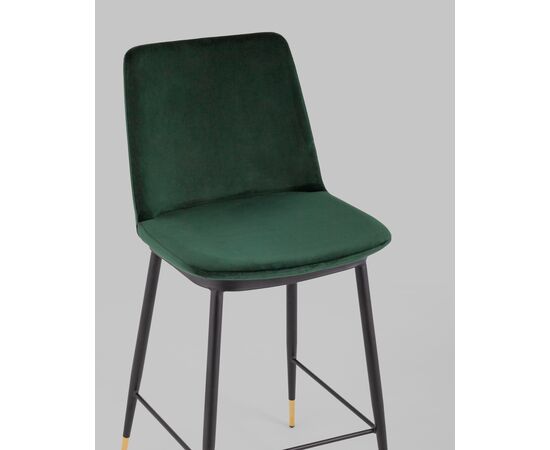 Стул полубарный Мелисса велюр зеленый, изображение 8 | Интернет магазин мебели и декора LifeDekor