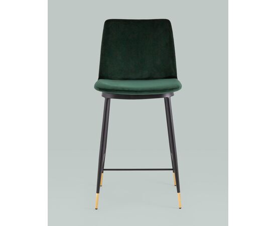 Стул полубарный Мелисса велюр зеленый, изображение 3 | Интернет магазин мебели и декора LifeDekor