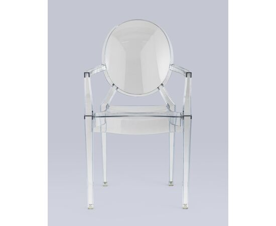 Стул Victoria Ghost с подлокотниками прозрачный, изображение 7 | Интернет магазин мебели и декора LifeDekor