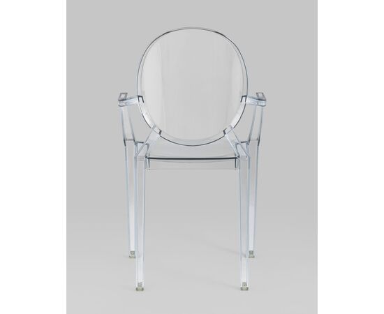 Стул Victoria Ghost с подлокотниками прозрачный, изображение 9 | Интернет магазин мебели и декора LifeDekor