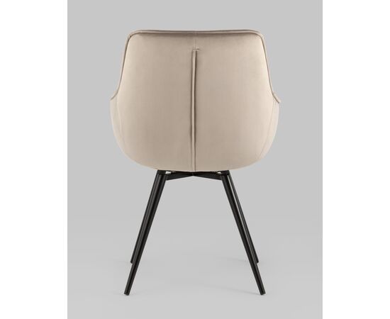 Стул вращающийся Сеул велюр серо-бежевый, изображение 7 | Интернет магазин мебели и декора LifeDekor