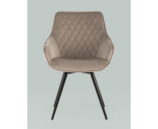 Стул вращающийся Сеул велюр серо-бежевый, изображение 5 | Интернет магазин мебели и декора LifeDekor