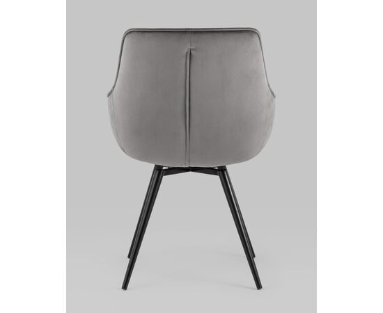 Стул вращающийся Сеул велюр темно-серый, изображение 7 | Интернет магазин мебели и декора LifeDekor