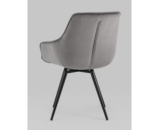 Стул вращающийся Сеул велюр темно-серый, изображение 8 | Интернет магазин мебели и декора LifeDekor