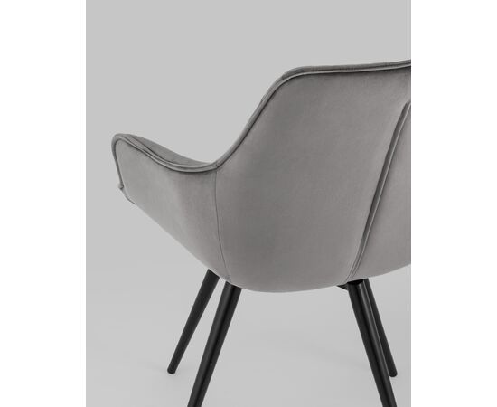 Стул вращающийся Сеул велюр темно-серый, изображение 9 | Интернет магазин мебели и декора LifeDekor