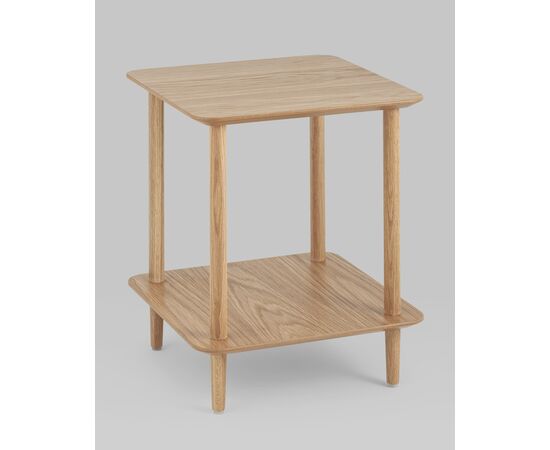 Журнальный столик Stiff 40*40 светлое дерево, изображение 2 | Интернет магазин мебели и декора LifeDekor