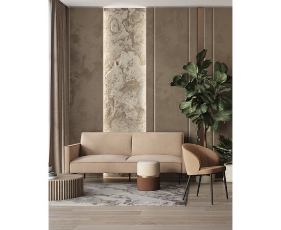 Пуф Кэрри с ящиком шенилл коричневый, изображение 4 | Интернет магазин мебели и декора LifeDekor