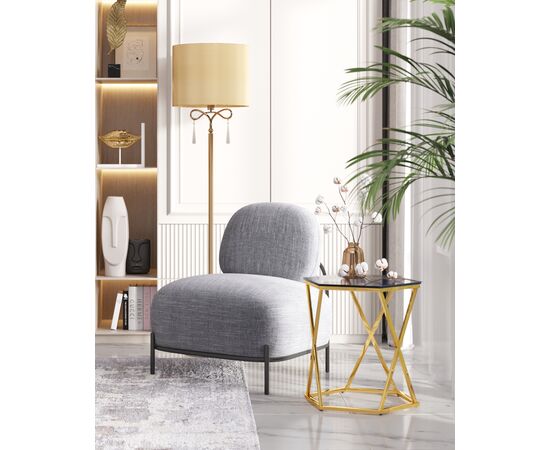 Кресло Стоун рогожка серый, изображение 11 | Интернет магазин мебели и декора LifeDekor