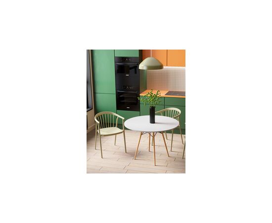 Стул Campo пластик зеленый, изображение 4 | Интернет магазин мебели и декора LifeDekor