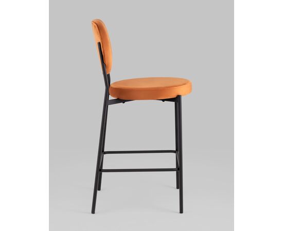 Стул полубарный Барбара NEW велюр терракотовый, изображение 4 | Интернет магазин мебели и декора LifeDekor