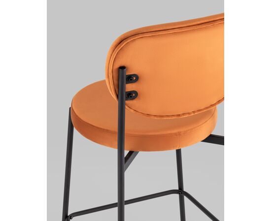 Стул полубарный Барбара NEW велюр терракотовый, изображение 7 | Интернет магазин мебели и декора LifeDekor
